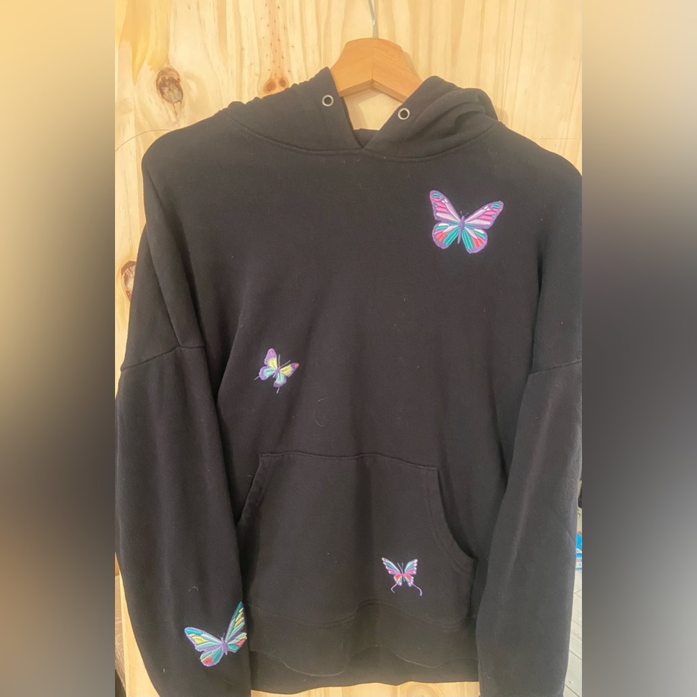 Zumiez butterfly hoodie, Medium